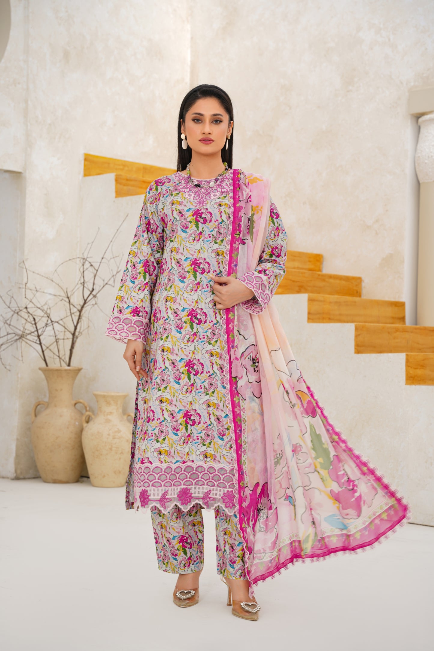 Jashn-e-Baharan By Anaya Noor Emb & Digital Printed Lawn 3PC