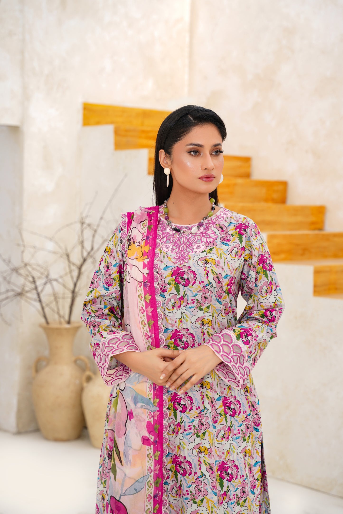 Jashn-e-Baharan By Anaya Noor Emb & Digital Printed Lawn 3PC