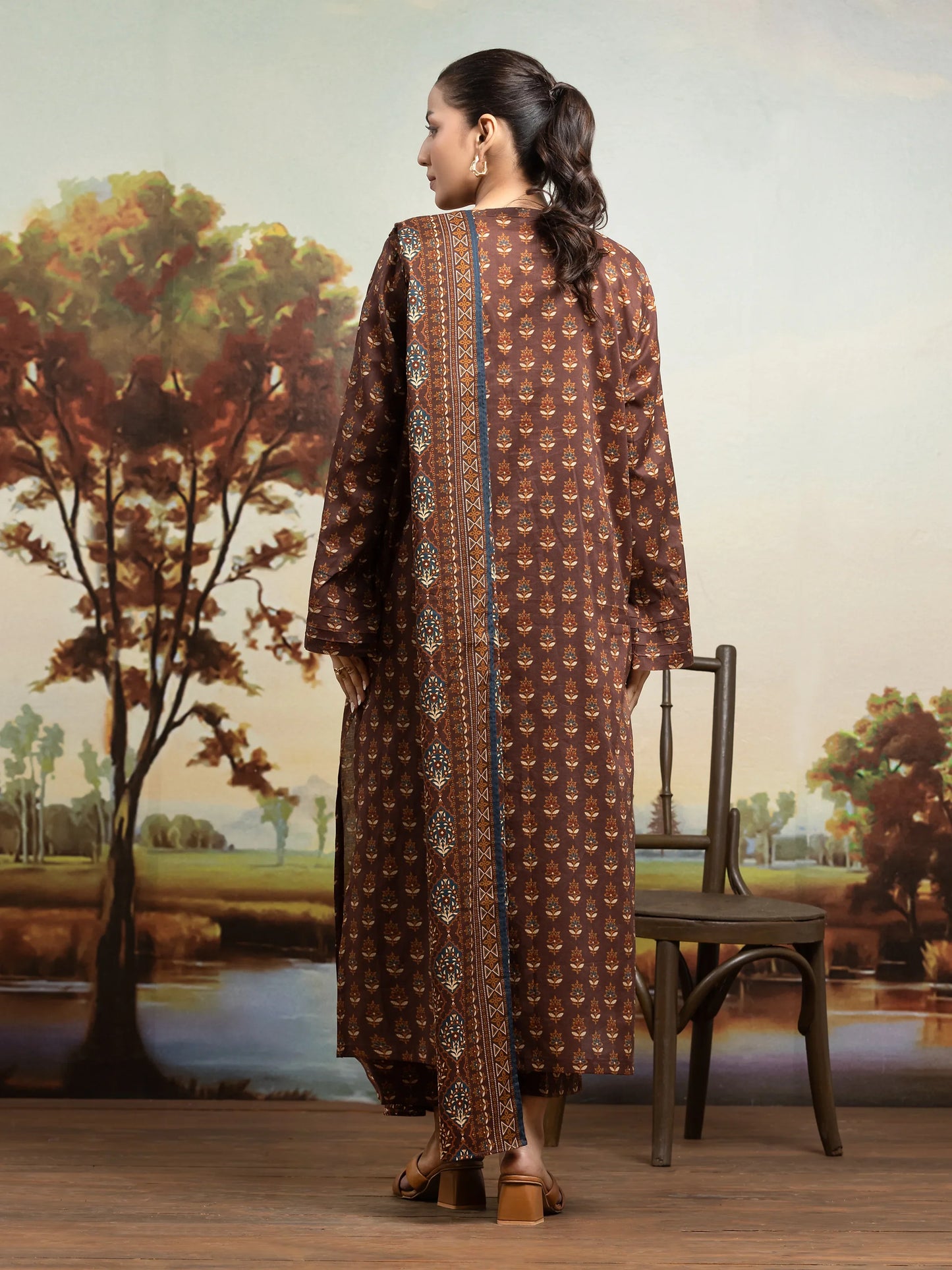 Edenrobe Digital Printed Lawn 3PC
