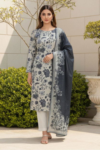 Motifz Premium Printed Khaddar 3PC