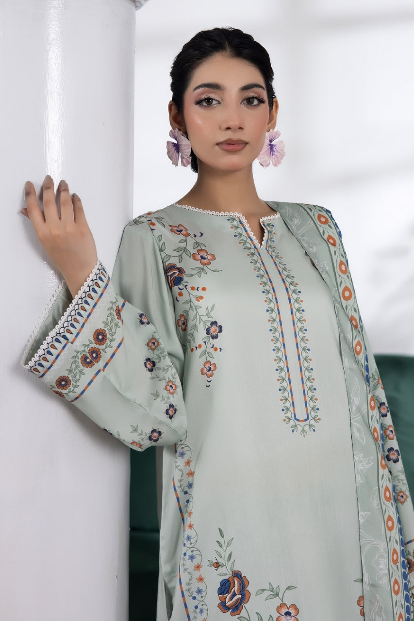 Anaya Noor Digital Printed Stone Linen 3PC
