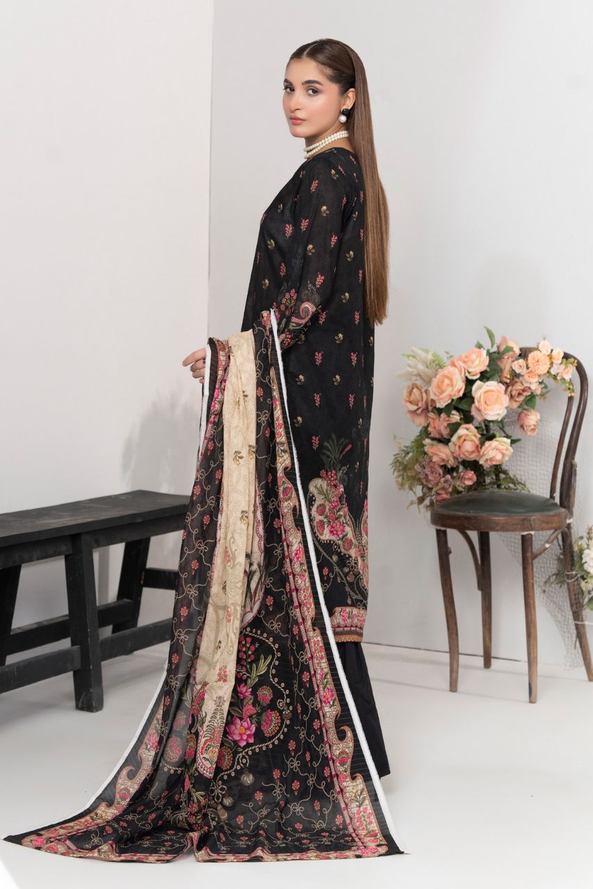Mojo Berry By Marooj Digital Printed Lawn 3PC