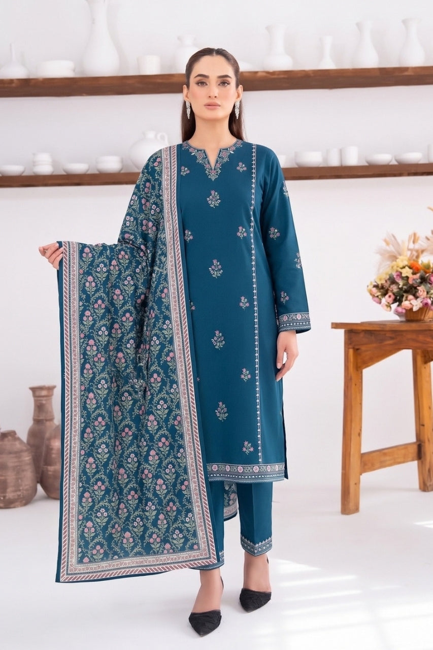 Mannat By Shanaya Digital Printed Stone Linen 3PC