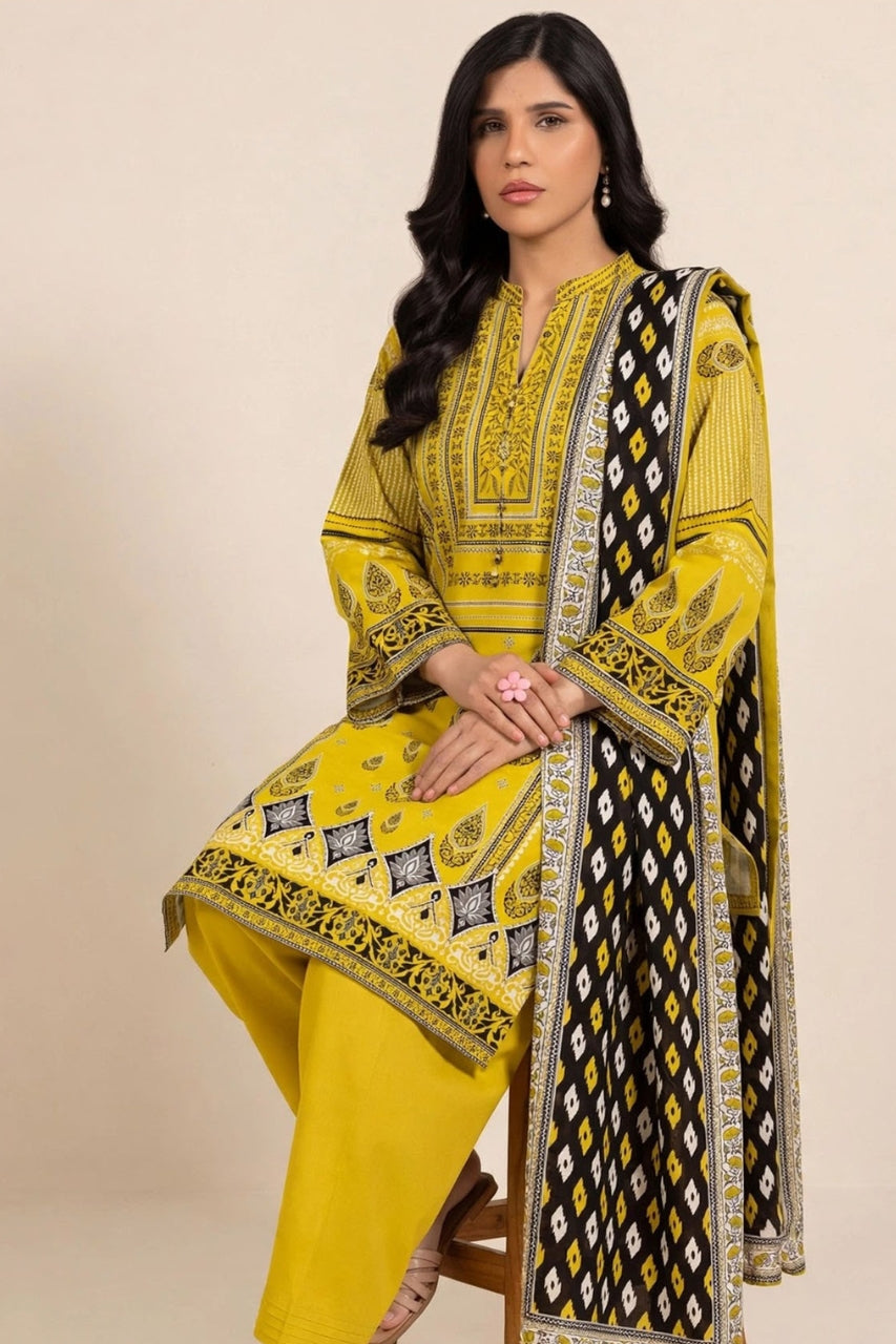 Alkaram Digital Printed Khaddar 3PC