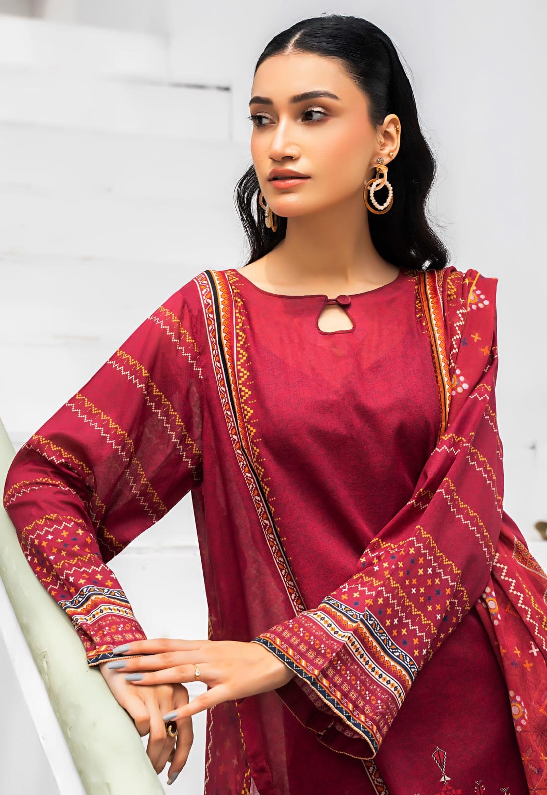Safanoor Digital Printed Lawn 3-PC