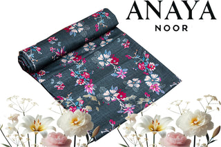 Anaya Noor All Over Print Khaddar Shirt & Trouser-2PC