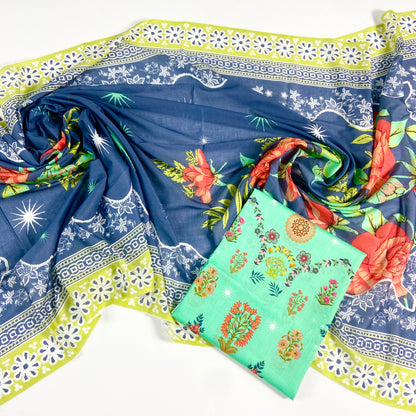 Edenrobe Digital Printed Lawn-2PC