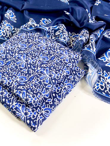 Bareeze Digital Printed Slub Khaddar 3PC