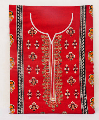 Bin Saeed Embroidered Khaddar With Print Dupatta-3PC