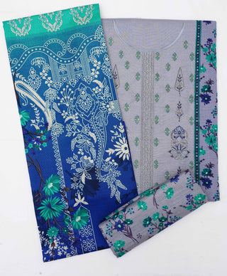 Bin Saeed Embroidered Khaddar With Print Dupatta-3PC