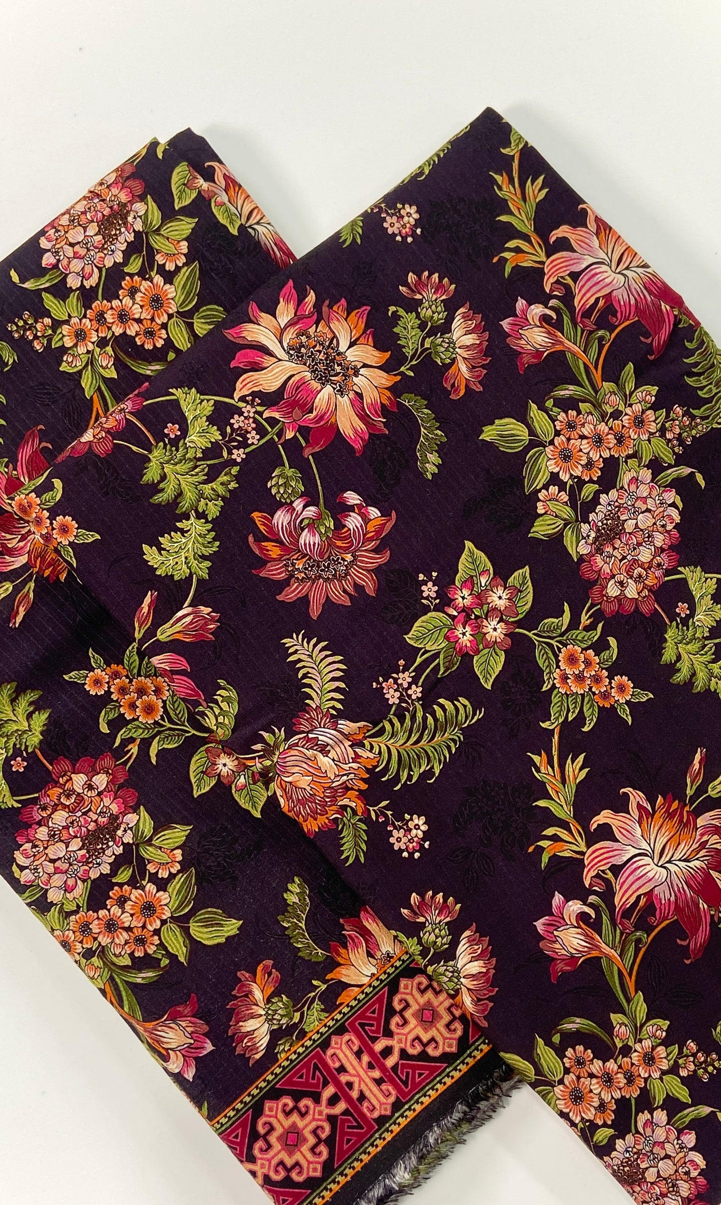 Anaya Noor Printed Bana Dora Slub Linen 2PC