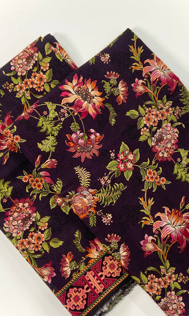 Anaya Noor Printed Bana Dora Slub Linen 2PC