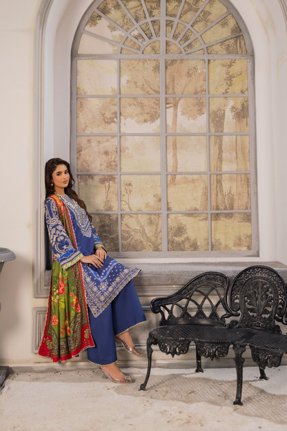 Raiha Luxury Printed Linen 3PC