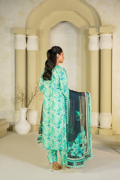 Jashn-e-Baharan By Anaya Noor Emb & Digital Printed Lawn 3PC