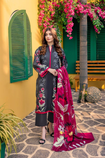 Rahat By Janan Digital Printed Lawn 3PC