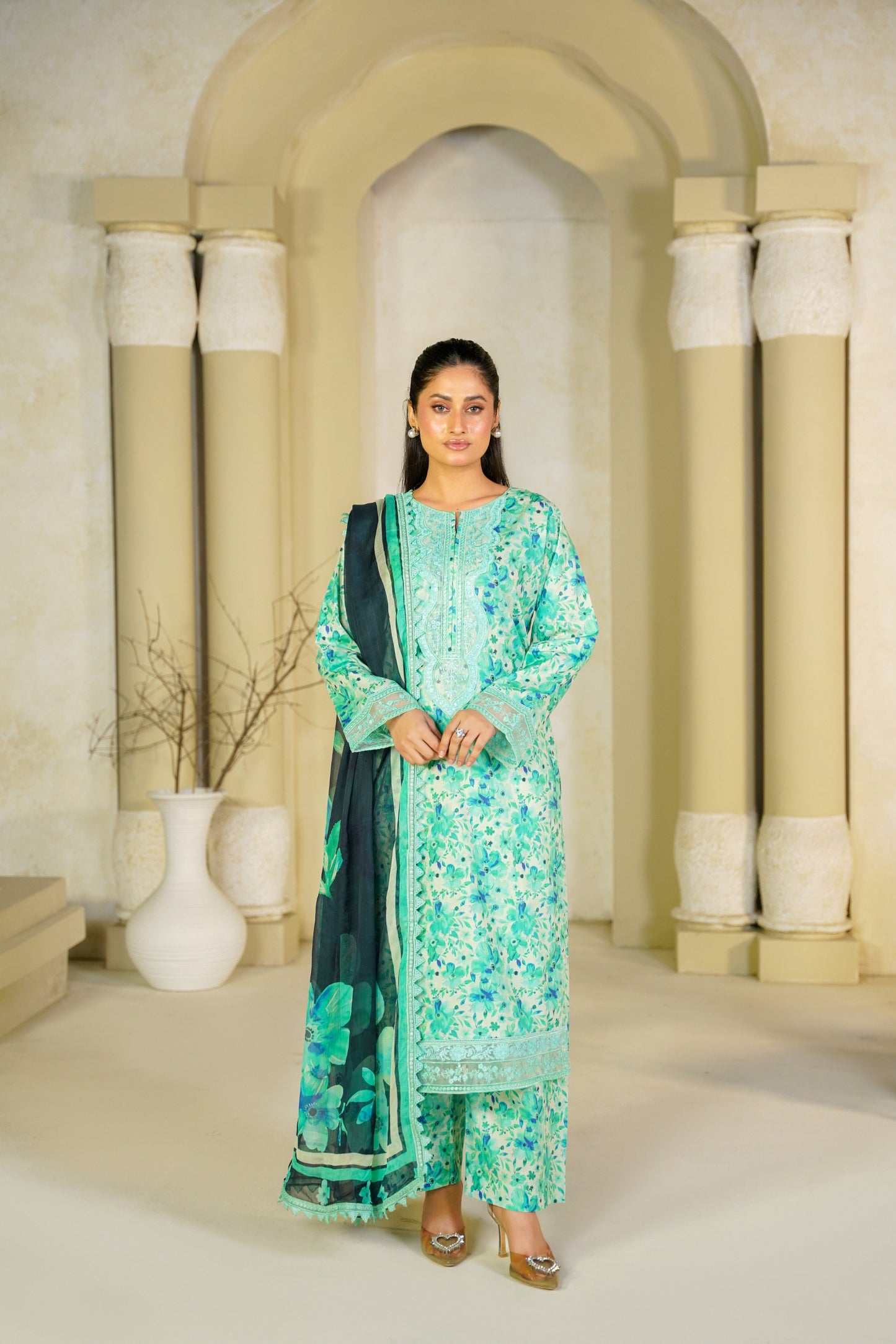 Jashn-e-Baharan By Anaya Noor Emb & Digital Printed Lawn 3PC