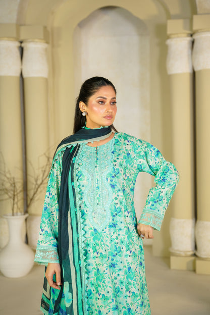 Jashn-e-Baharan By Anaya Noor Emb & Digital Printed Lawn 3PC