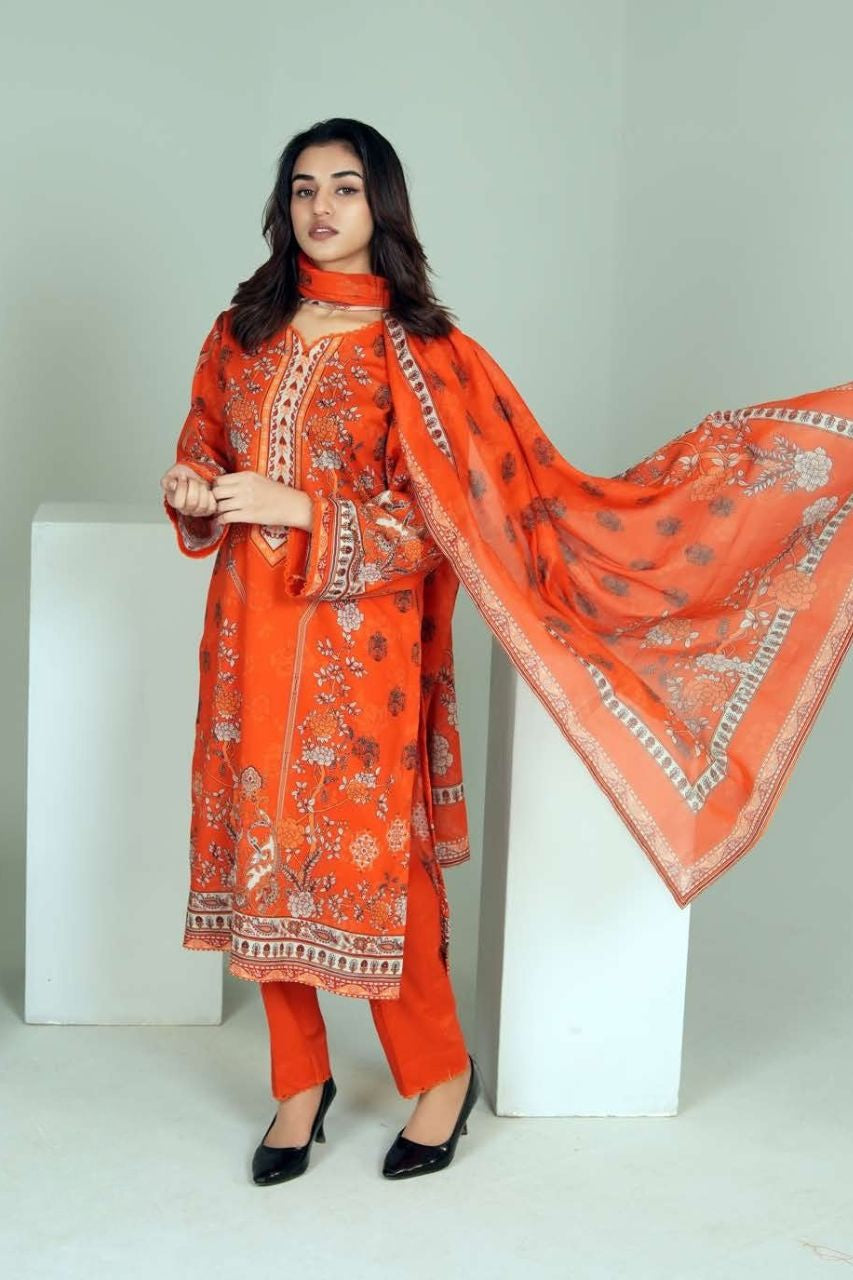 Basant Digital Printed Lawn 3PC