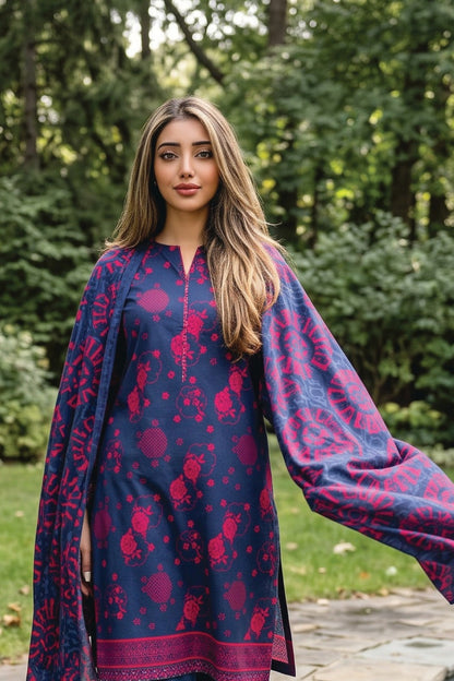 Zesh Digital Printed Khaddar 3PC