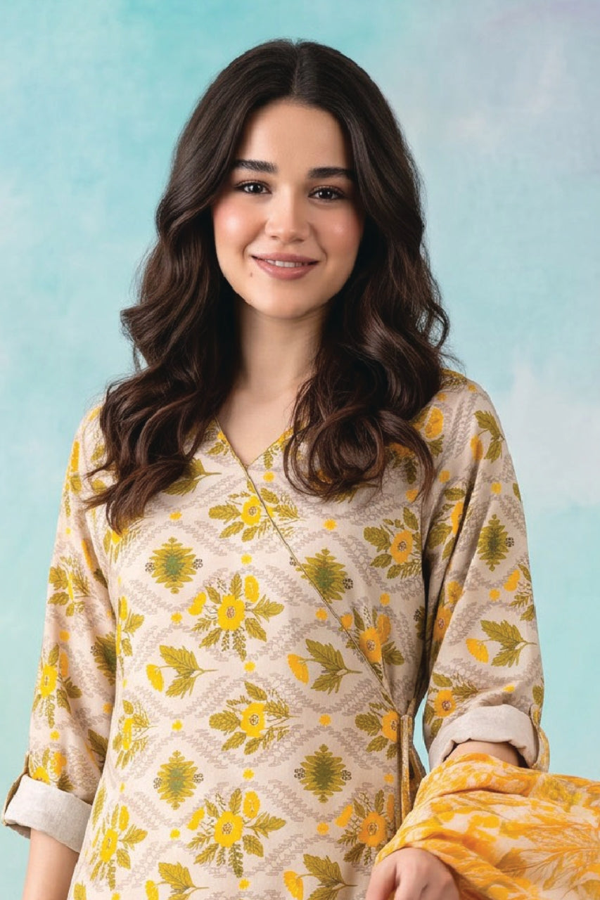 Zesh Digital Printed Viscose 3PC