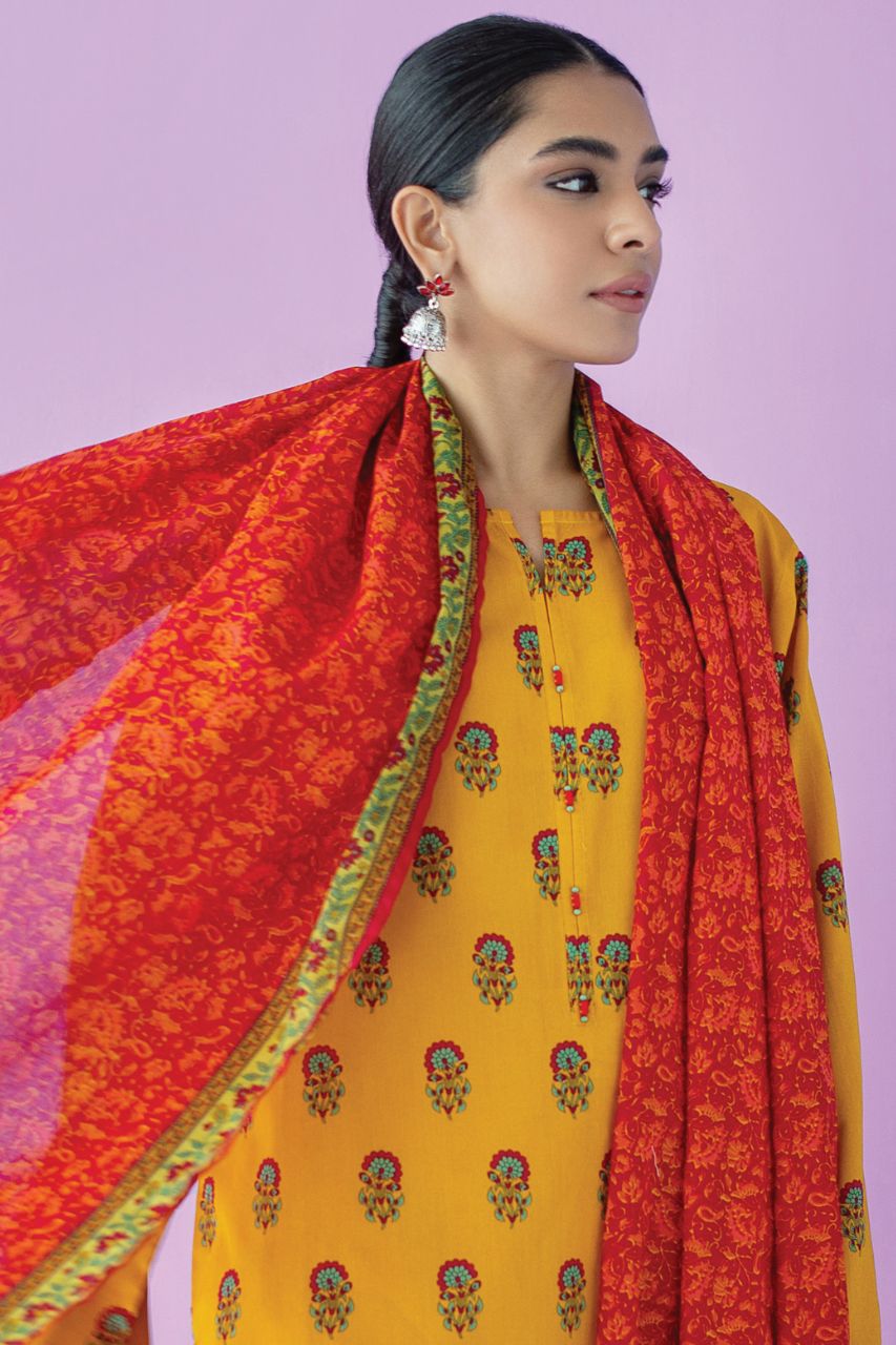 Orient Basic Printed Lawn 3PC
