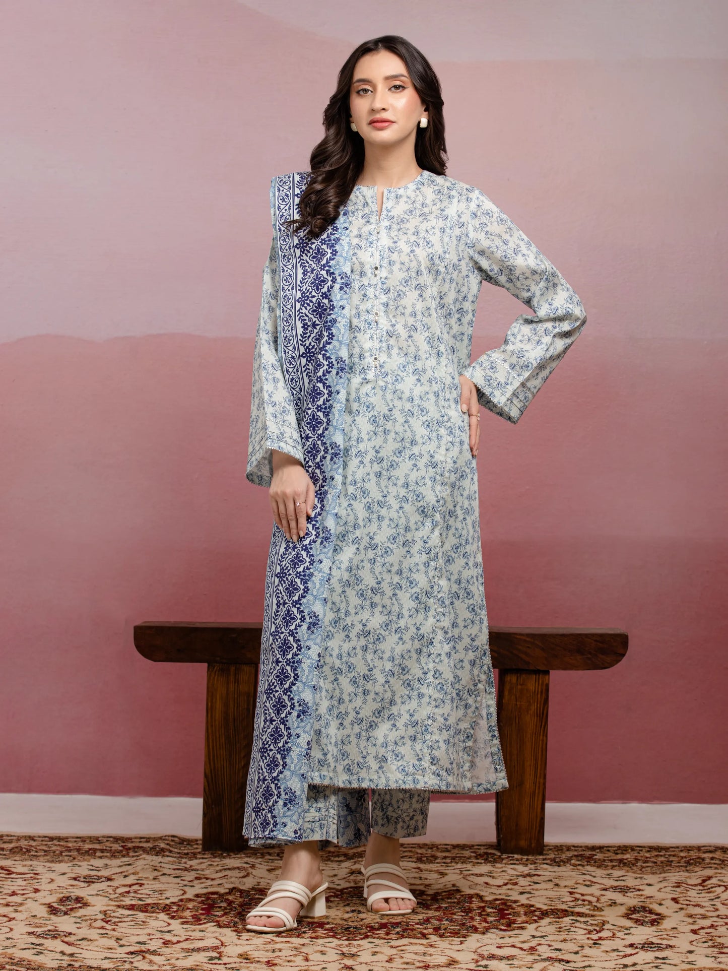 Edenrobe Digital Printed Lawn 3PC