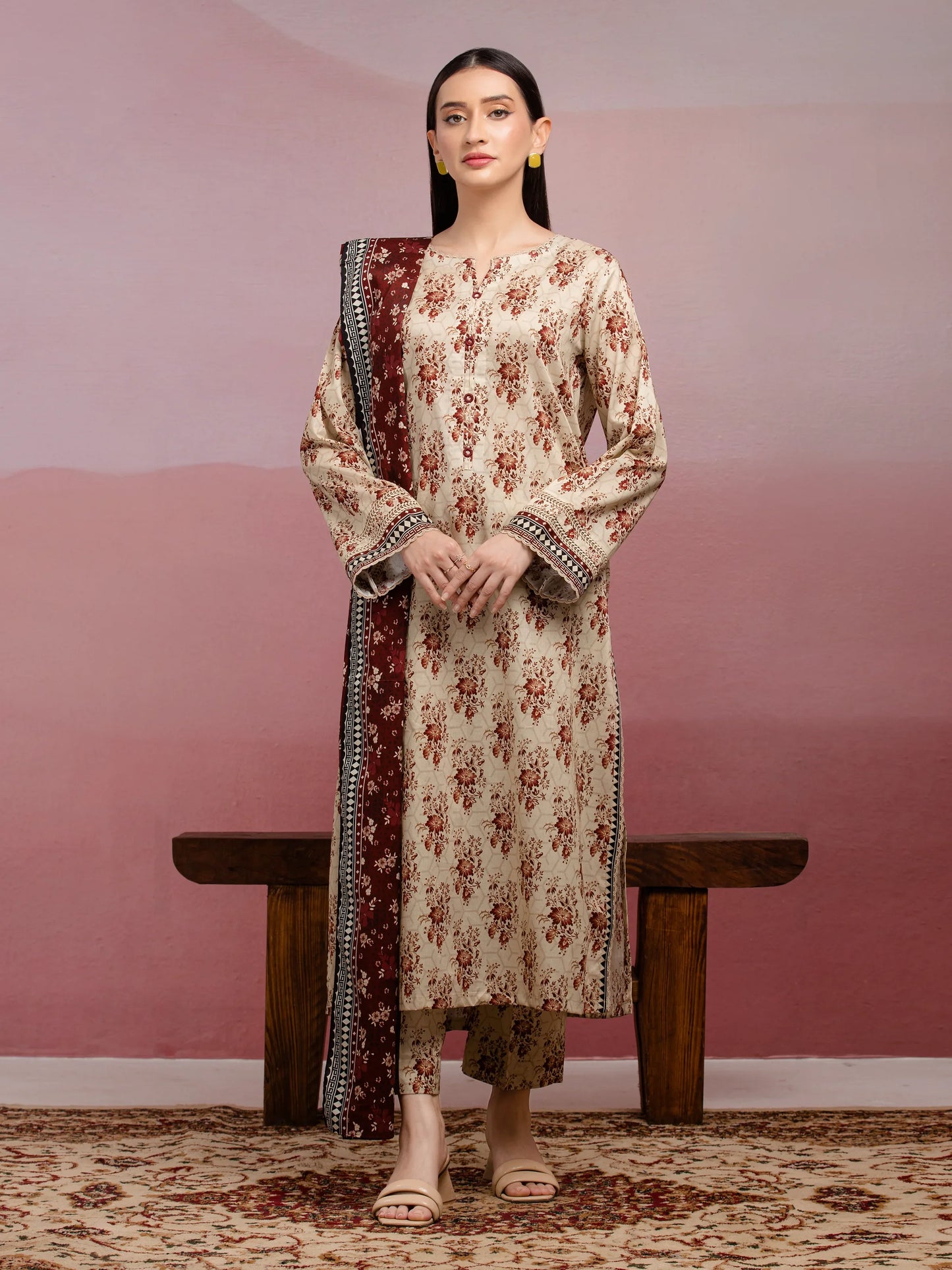 Edenrobe Digital Printed Lawn 3PC