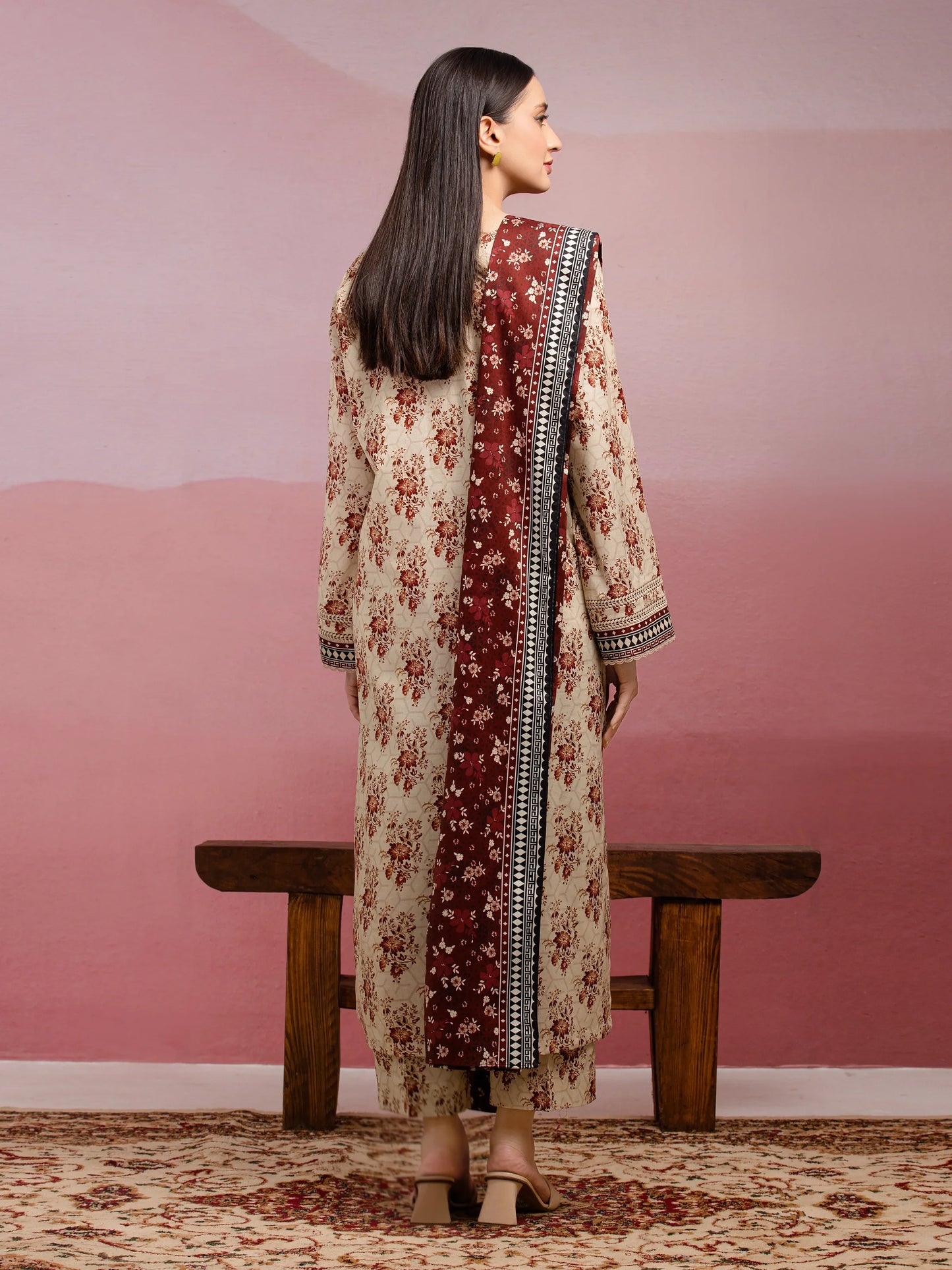 Edenrobe Digital Printed Lawn 3PC