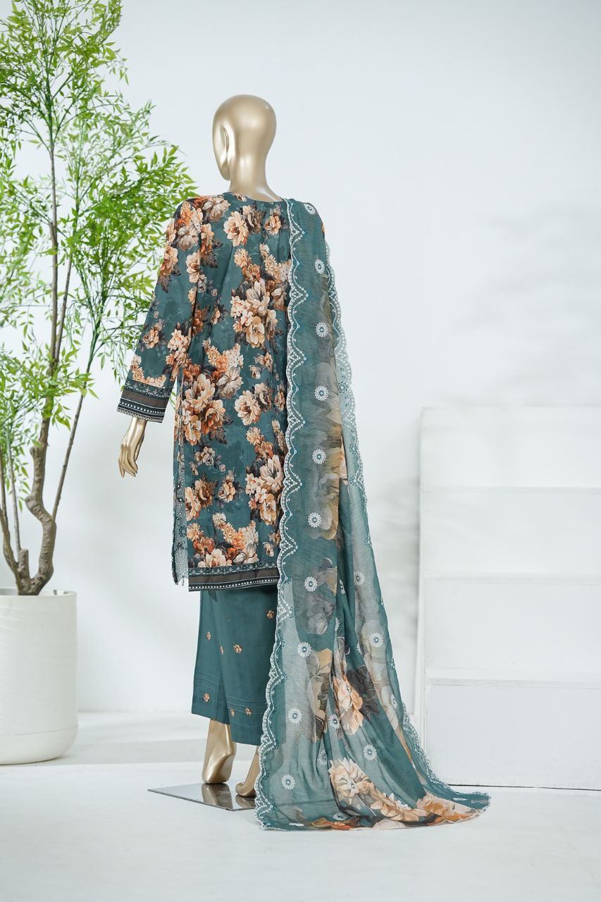 Aifa Printed & Embroidered Lawn 3PC