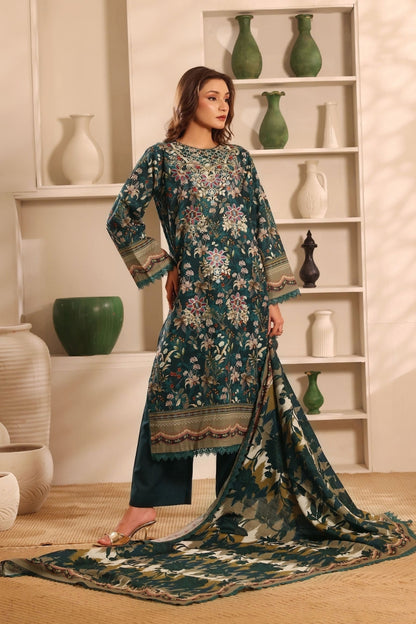Winter Muse By Zarineh Digital Printed & Emb Khaddar 3PC