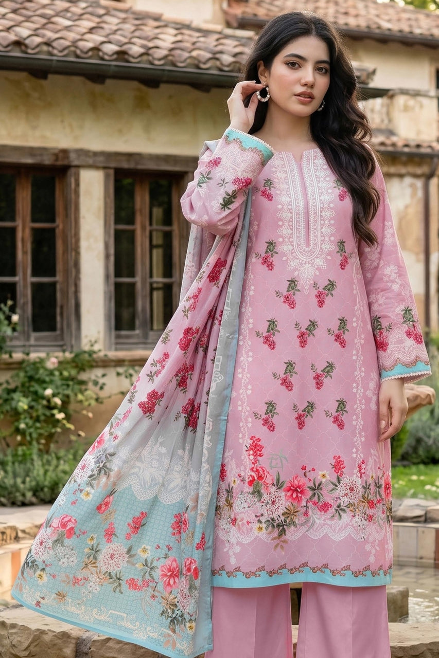 Mashaim Digital Printed Linen 3PC