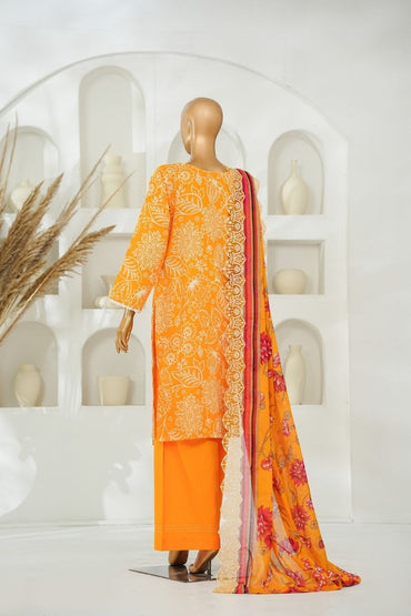 Nishat Laserkari Emb & Printed Lawn 3PC