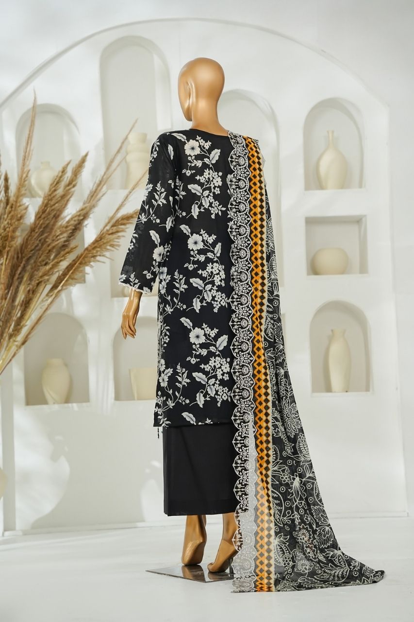 Nishat Laserkari Emb & Printed Lawn 3PC