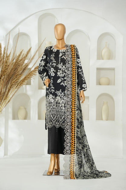 Nishat Laserkari Emb & Printed Lawn 3PC