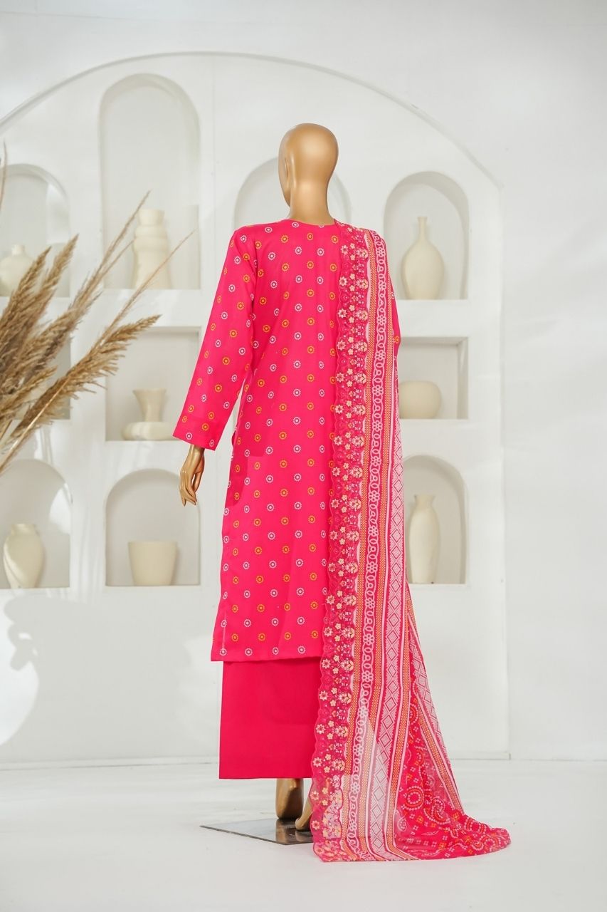 Nishat Laserkari Emb & Printed Lawn 3PC