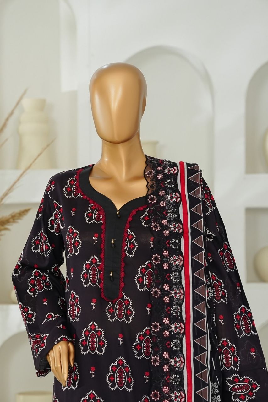 Nishat Laserkari Emb & Printed Lawn 3PC