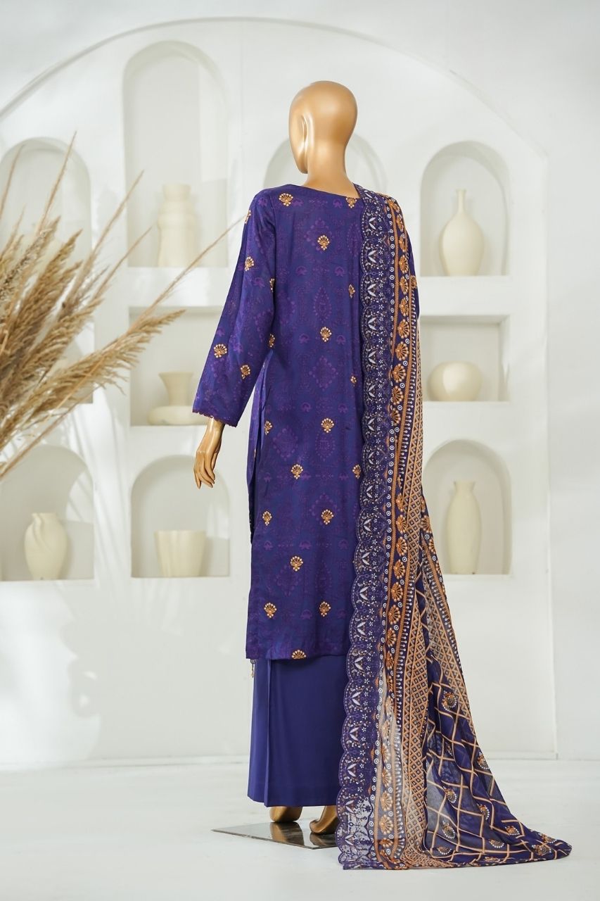 Nishat Laserkari Emb & Printed Lawn 3PC