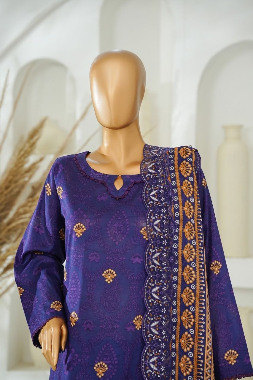 Nishat Laserkari Emb & Printed Lawn 3PC