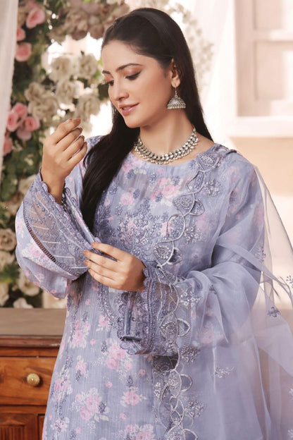 Hira by Dressline Emb Lawn 3-PC