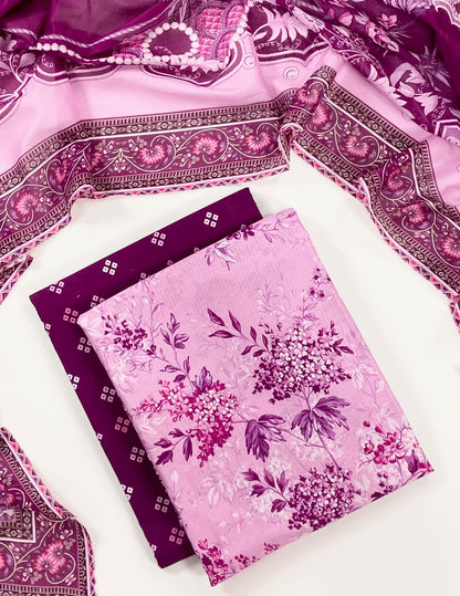 Reemse Digital Printed Banadora Lawn 3PC