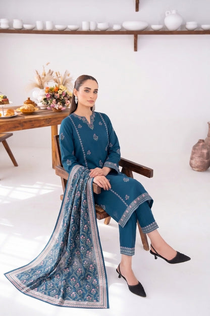Mannat By Shanaya Digital Printed Stone Linen 3PC