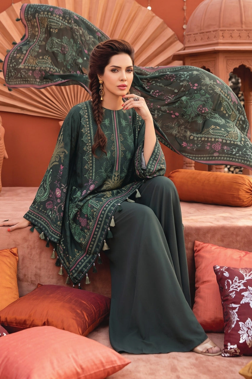 Zesh Printed Velvet Dora Viscose 3PC