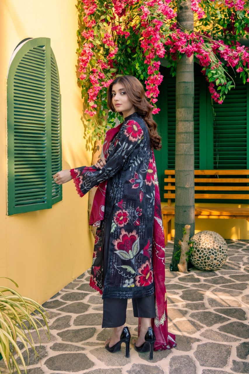 Rahat By Janan Digital Printed Lawn 3PC