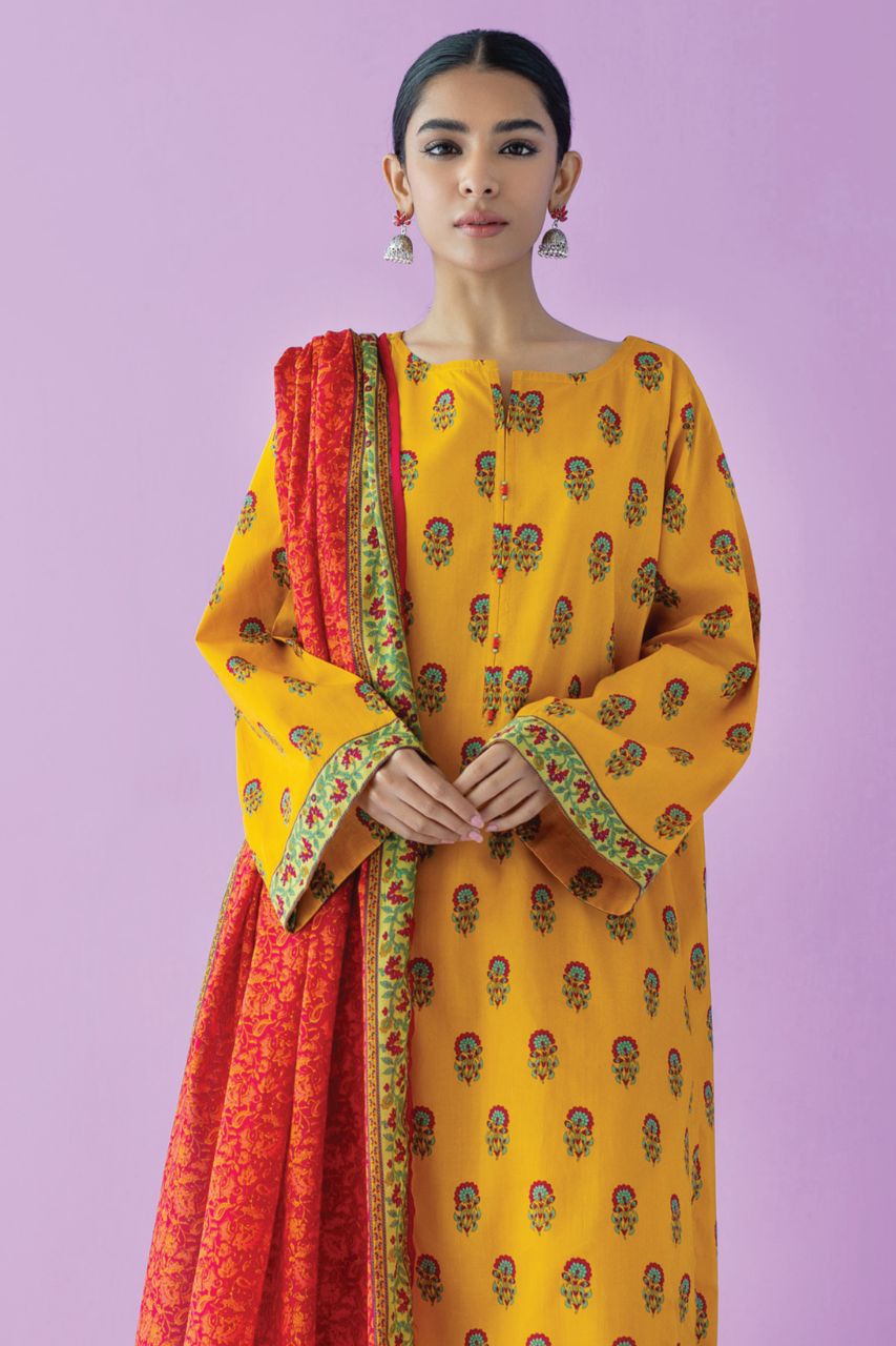 Orient Basic Printed Lawn 3PC