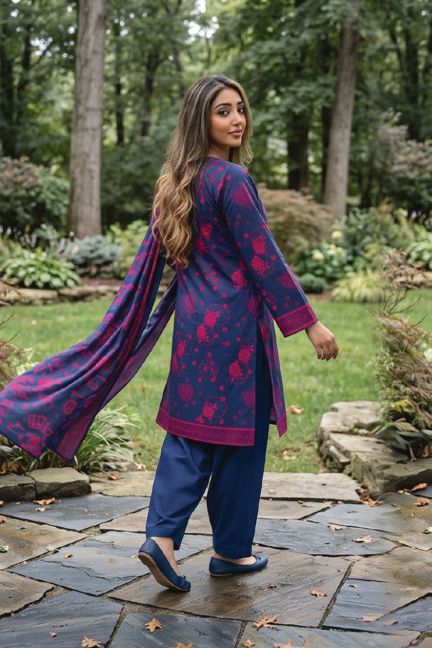 Zesh Digital Printed Khaddar 3PC