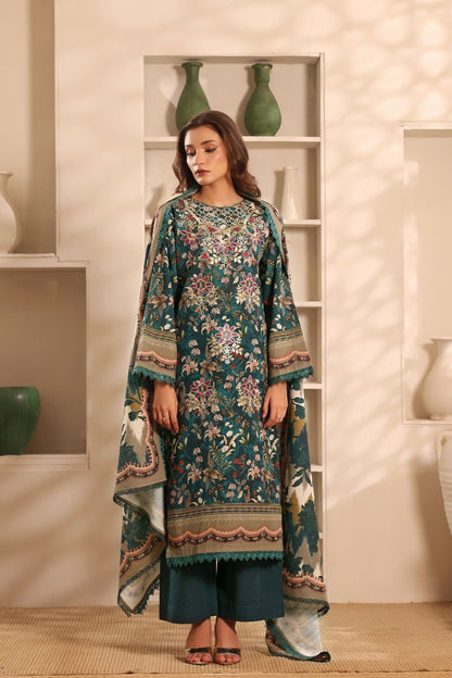 Winter Muse By Zarineh Digital Printed & Emb Khaddar 3PC