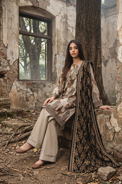 Zesh Digital Printed Khaddar 3PC