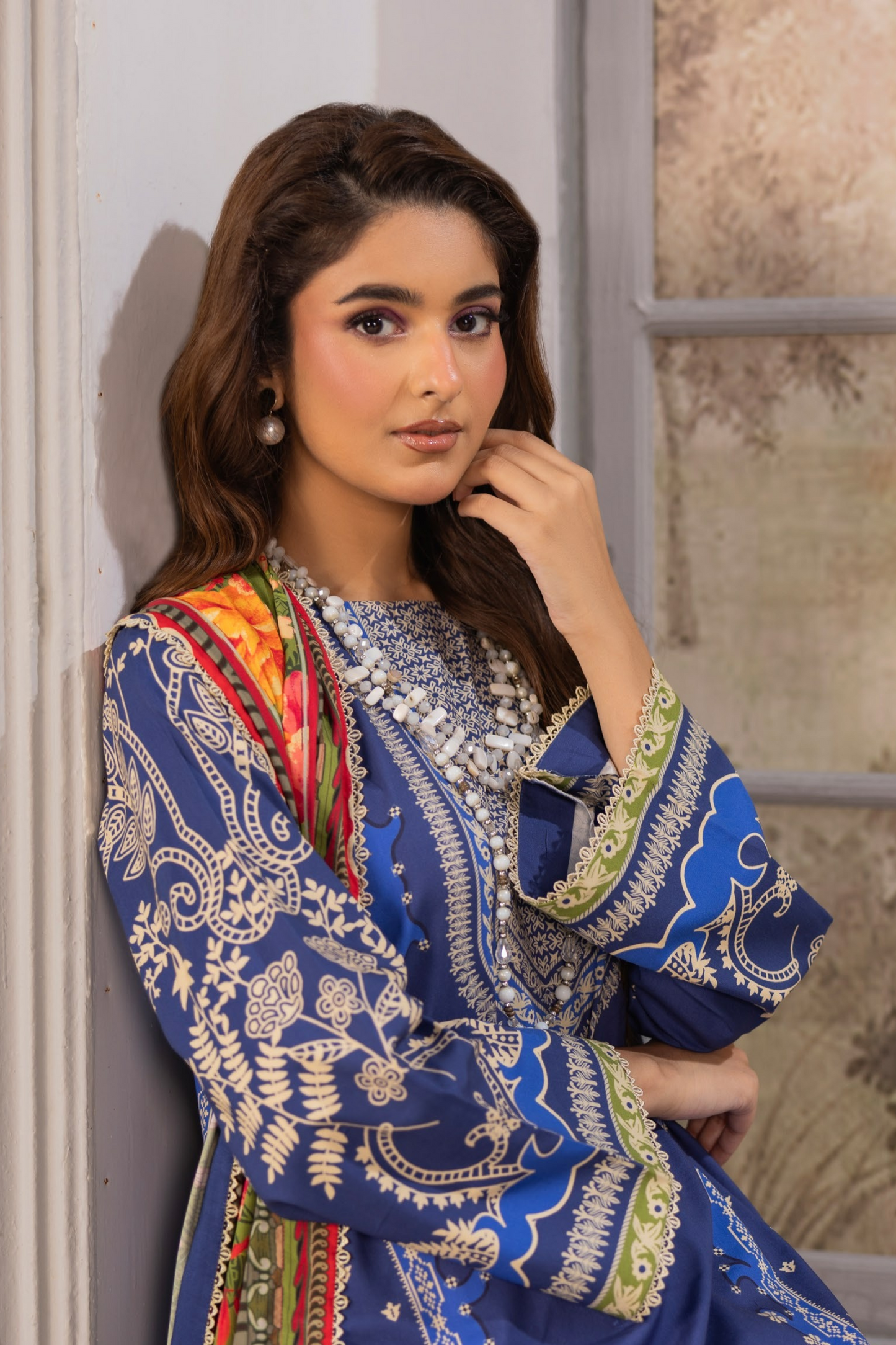 Raiha Luxury Printed Linen 3PC