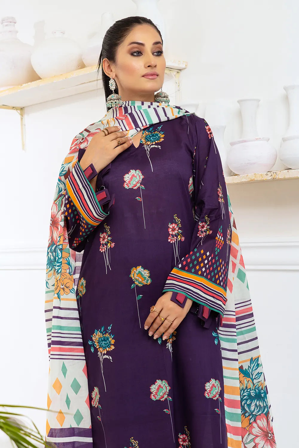 Mehak By Pretty Robe Printed Lawn 3-PC