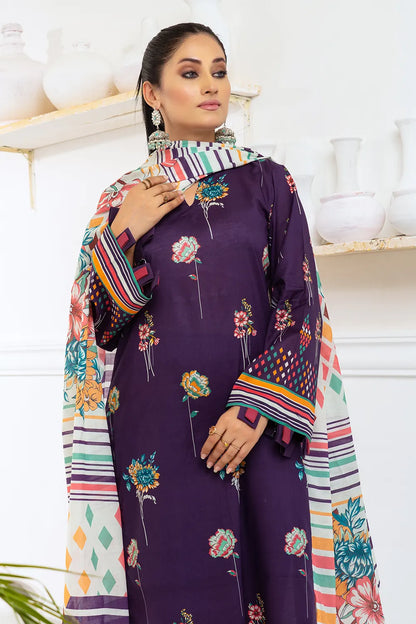 Mehak By Pretty Robe Printed Lawn 3-PC